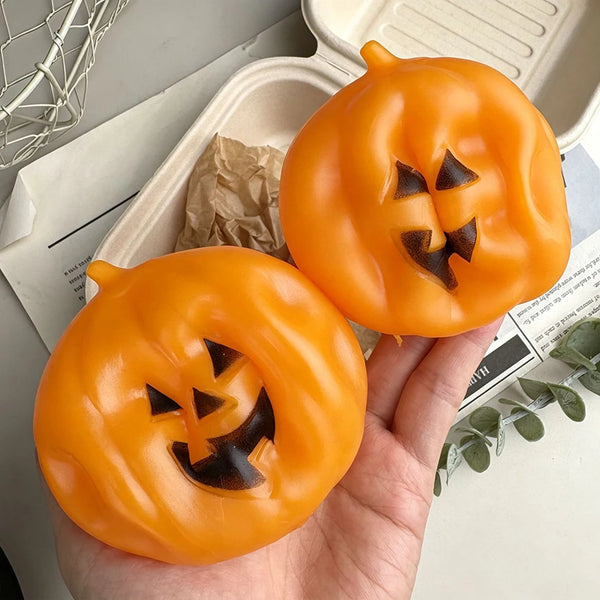Halloween Coconut Oil Cute Squishy Pumpkin Ghost Slow Rebound Soft Stress Relief Squeeze Toy Halloween Gift Desktop Ornament