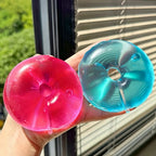 Clear maltose donut squishy stress ball