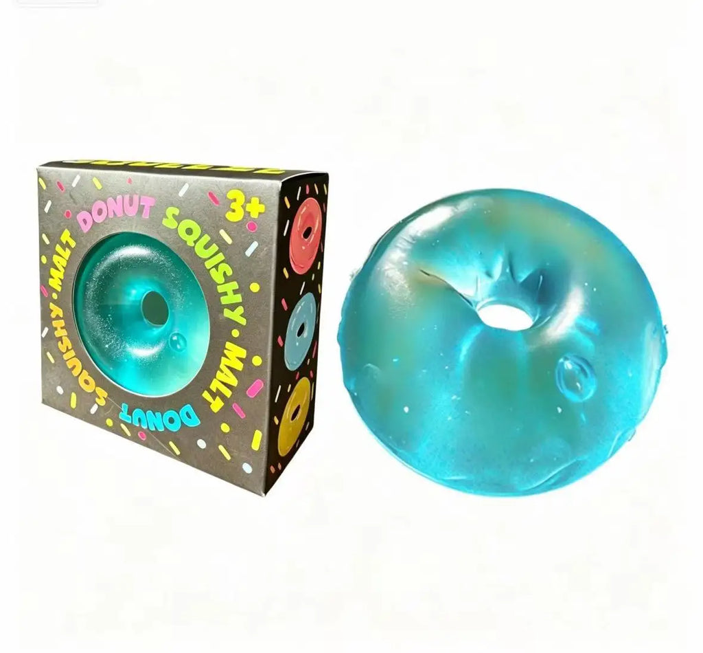 Clear maltose donut squishy stress ball - view 5