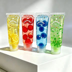 Fruit-filled toothpaste squishy toy