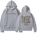 Faith Overcomes Fear - Christian Hooded Sweatshirts Jesus Hoodie Fashion Men Women Hoodies Casual Sweatshirt Harajuku Unisex