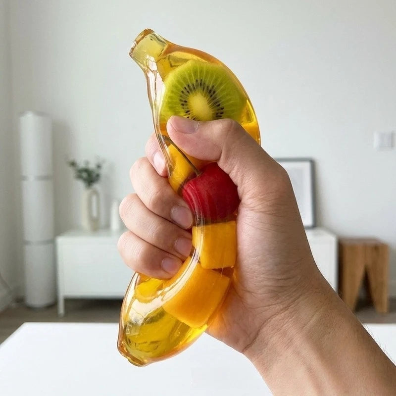 Banana jelly squishy toy - detail