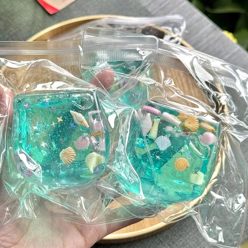 Ocean shell mochi squishy toy - detail