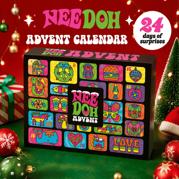 2026 Advent Calendar 24-Day 3D PVC Christmas Countdown Surprise Fidget Squishy Stress Relief Blind Box
