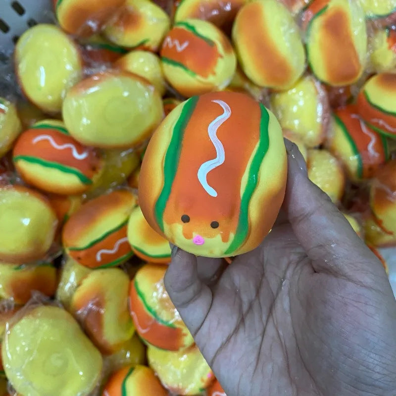 Crunchy hot dog pig squishy ball - view 8