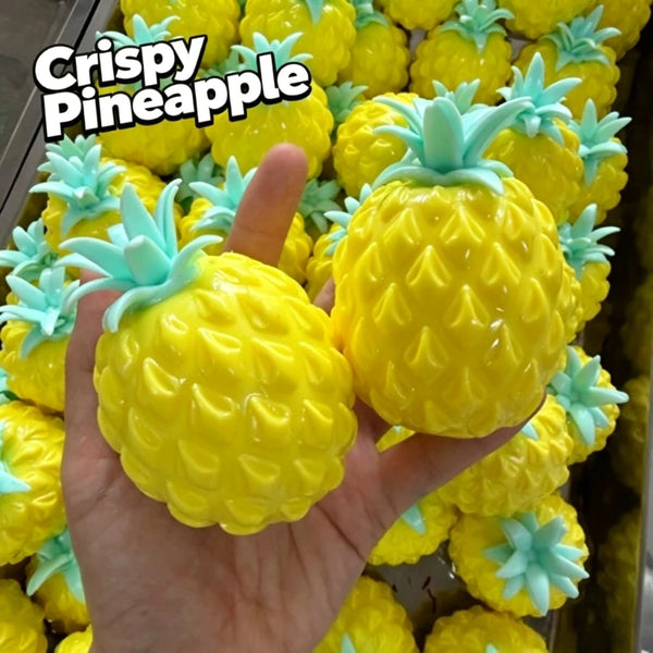 Crunchy Pineapple Stress Ball Fidget Squishy for Pressure Release Party Gifts Stress Relief Slow Rising Desk Accessory for Gifts
