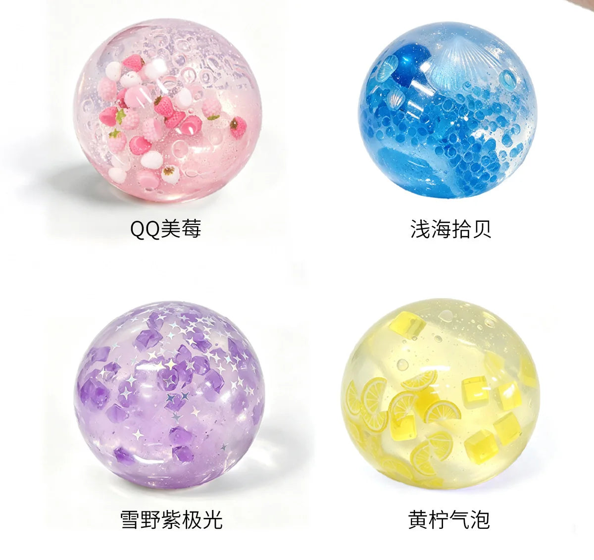 Christmas icy clear squishy ball - view 4
