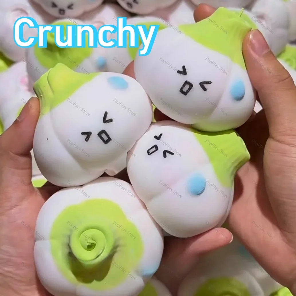 Crunchy garlic squishy stress ball