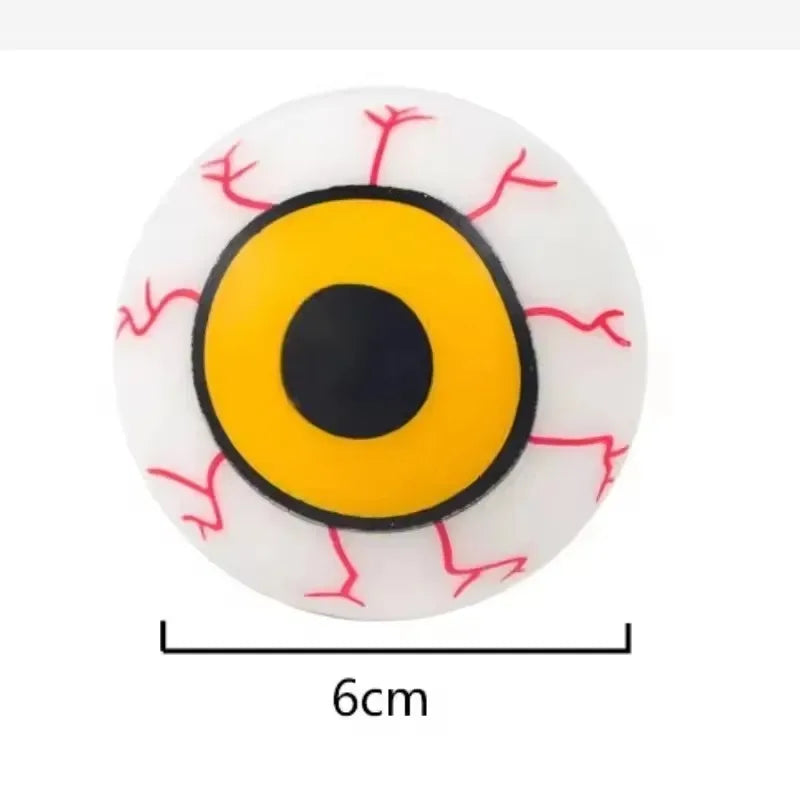 Scary eyeball squishy stress ball - detail