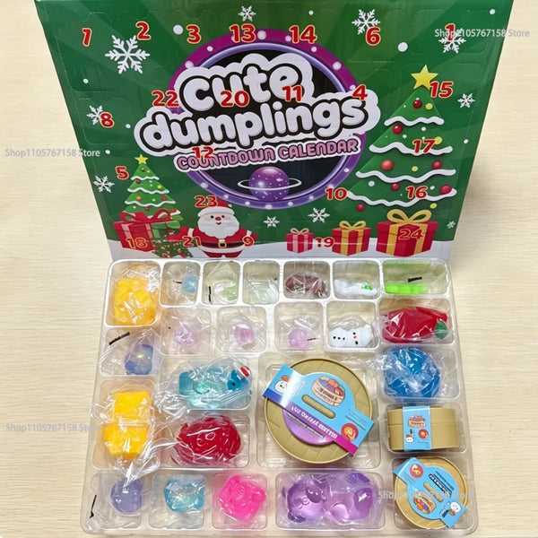 Christmas Squishy Advent Calendar 2026, Fidget Countdown Calendar Surprises Sensory Fidget for Adult Christmas Party Favors Gift
