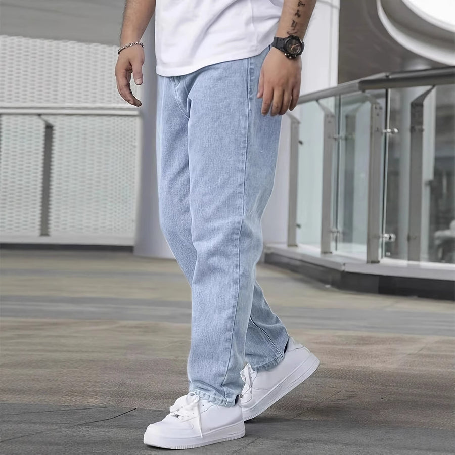 Men's slim casual jeans - detail
