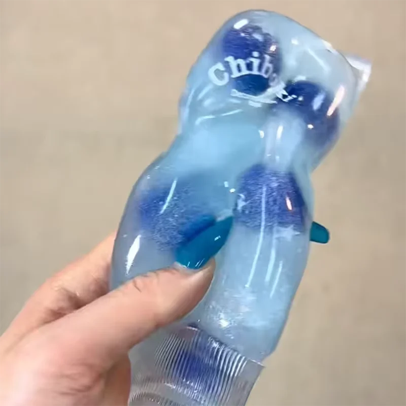 Fruit-filled toothpaste squishy toy - detail