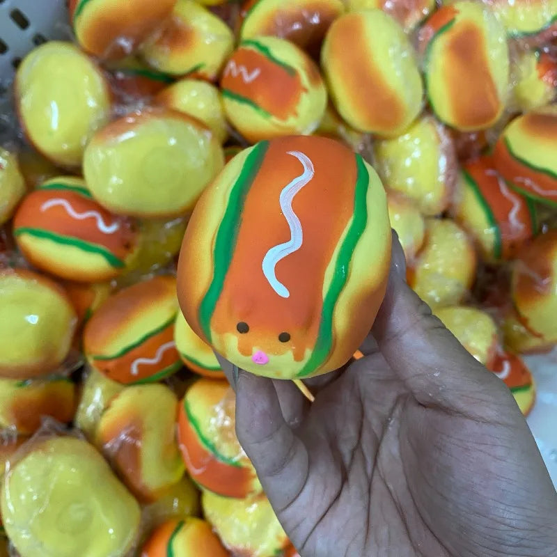 Crunchy hot dog pig squishy ball - view 6