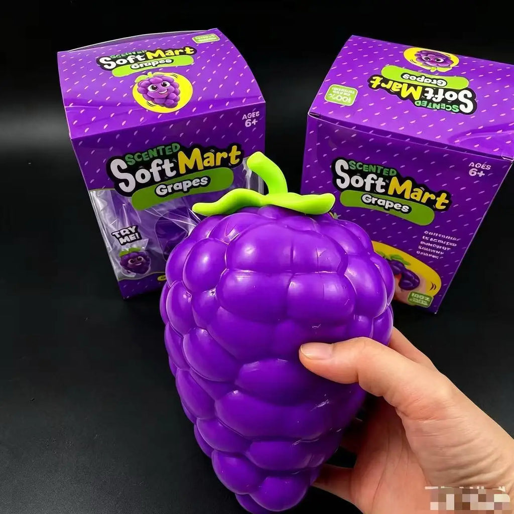 Jumbo grape squishy fidget toy - view 4