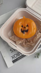 Halloween pumpkin and ghost squishy video